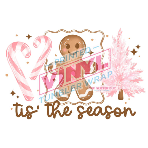Printed Decal - Tis The Gingerbread | Decals from The Glitter Guy