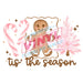 Printed Decal - Tis The Gingerbread | Decals from The Glitter Guy