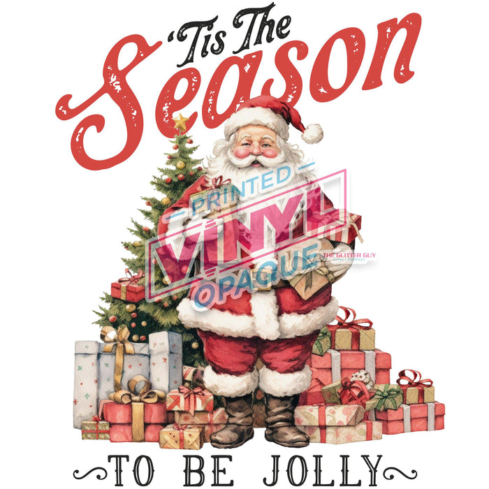 Printed Decal - Tis The Season To Be Jolly | from The Glitter Guy