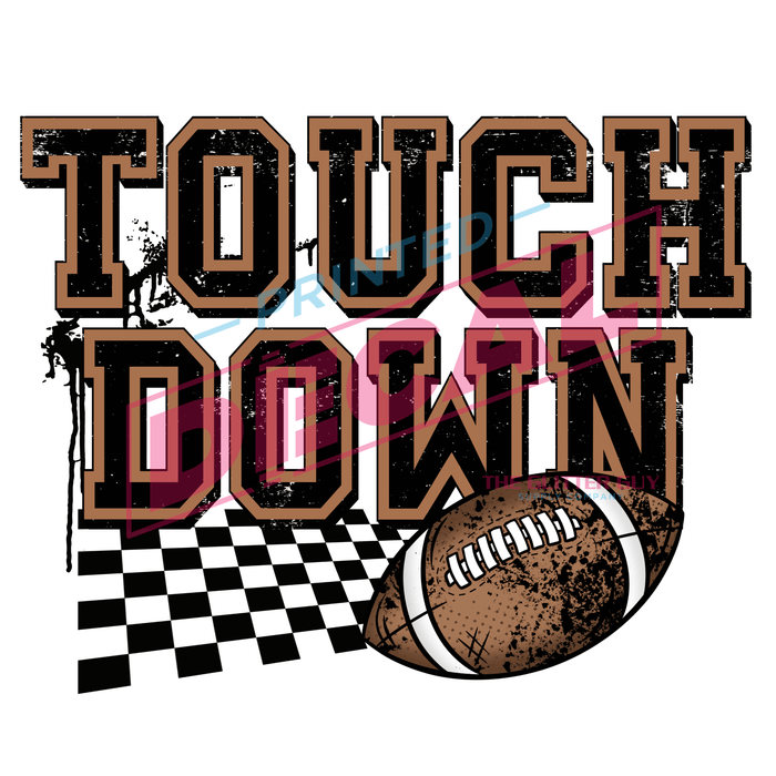 Printed Decal - Touchdown | Decals from The Glitter Guy