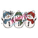 Printed Decal - Traditional Snowmen | Decals from The Glitter Guy