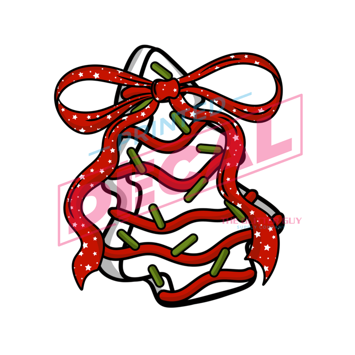 Printed Decal - Tree Cake Bow | Decals from The Glitter Guy