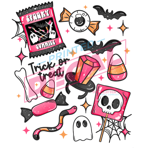 Printed Decal - Trick or Treat Collage | Decals from The Glitter Guy