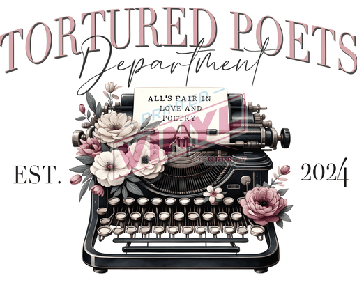 Printed Decal - TTP Typewriter | Decals from The Glitter Guy