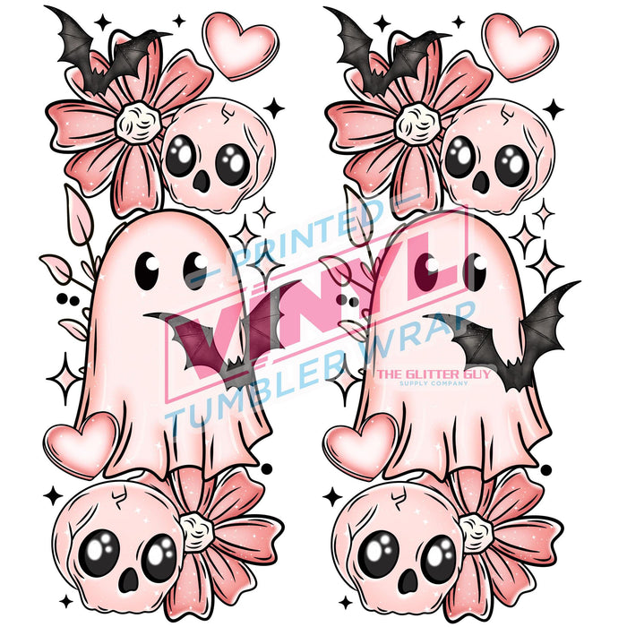 Printed Decal - Valentines Day Ghost Accents | Decals from The Glitter Guy