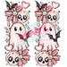 Printed Decal - Valentines Day Ghost Accents | Decals from The Glitter Guy