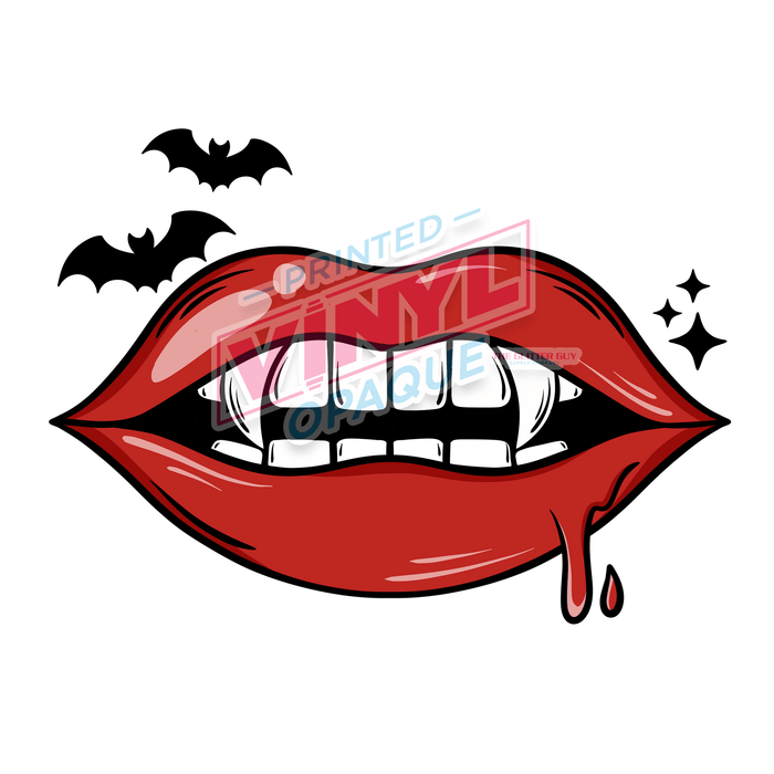 Printed Decal - Vamp Lips | Decals from The Glitter Guy