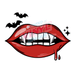 Printed Decal - Vamp Lips | Decals from The Glitter Guy