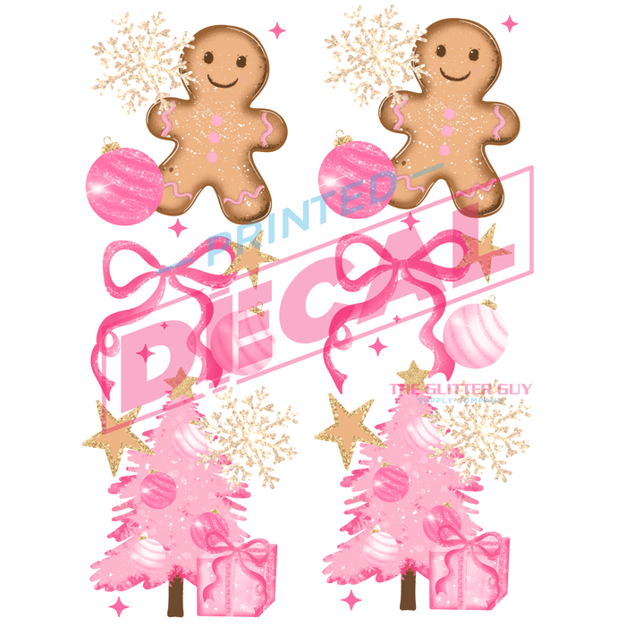 Printed Decal - Very Merry Pink Accent | Decals from The Glitter Guy