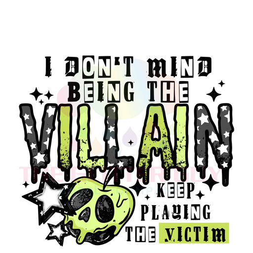 Printed Decal - Villain | Decals from The Glitter Guy