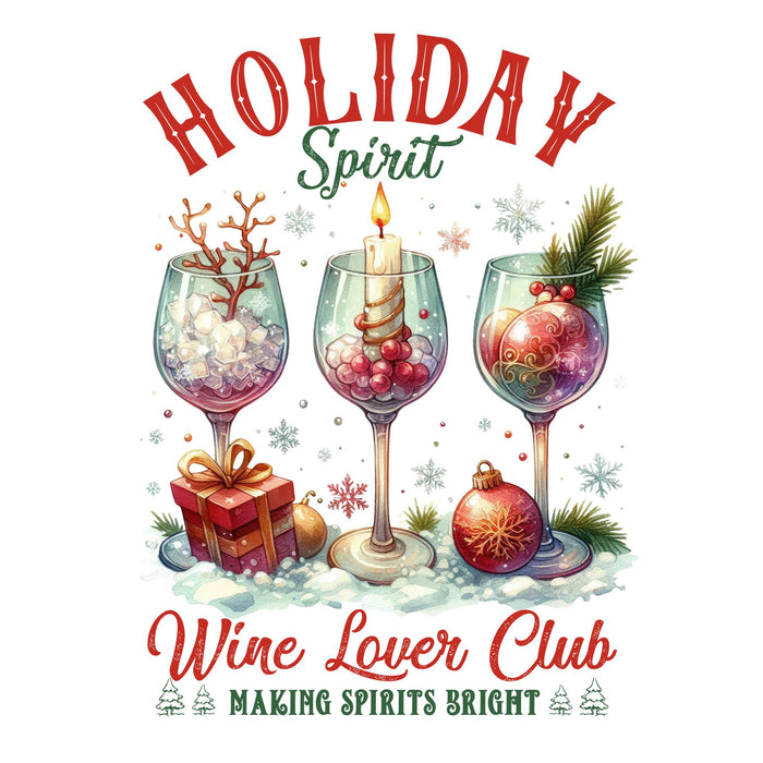 Printed Decal - Wine Lovers Club | from The Glitter Guy