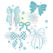 Printed Decal - Winter Bows | Decals from The Glitter Guy