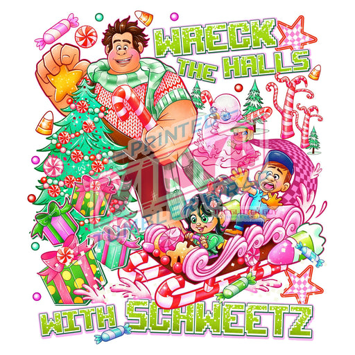 Printed Decal - Wreck The Halls | Decals from The Glitter Guy