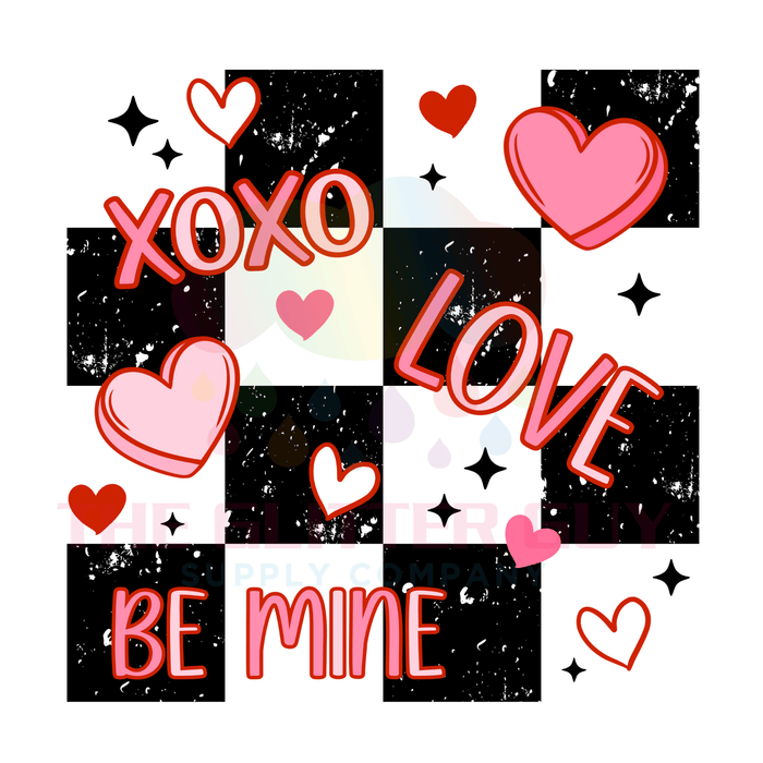 Printed Decal - XoXo Be Mine | Decals from The Glitter Guy