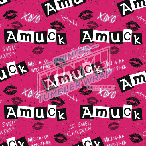 Printed Vinyl - Amuck - The Cup Smith Collection | Printed Vinyl from The Glitter Guy