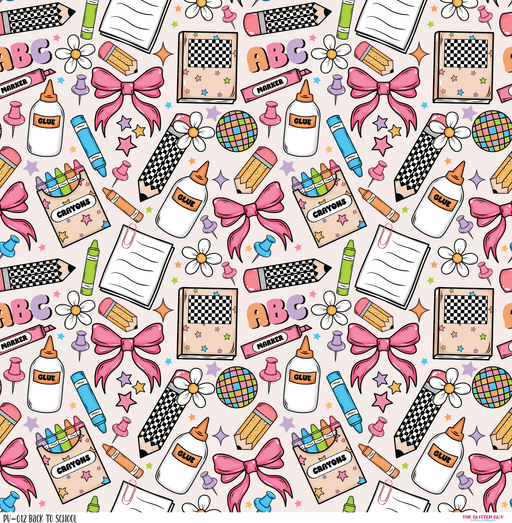Printed Vinyl - Back To School Supplies | Printed Vinyl from The Glitter Guy