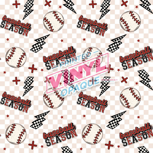 Printed Vinyl - Baseball Season | from The Glitter Guy