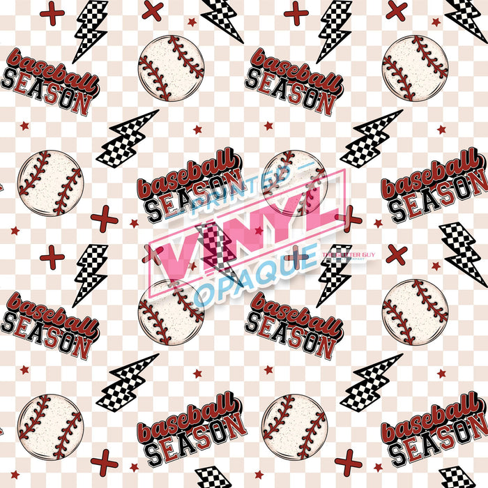 Printed Vinyl - Baseball Season | from The Glitter Guy