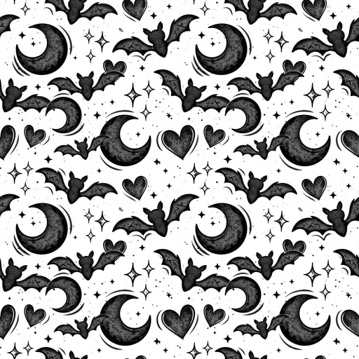 Printed Vinyl - Bats And Hearts | Printed Vinyl from The Glitter Guy