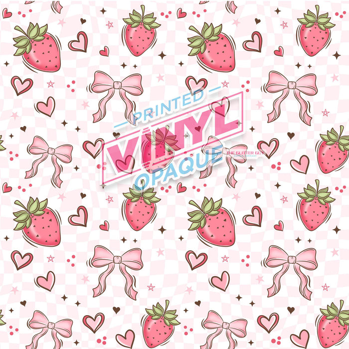 Printed Vinyl - Berry Bows | Printed Vinyl from The Glitter Guy