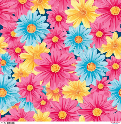 Printed Vinyl - Big Bloom | Printed Vinyl from The Glitter Guy