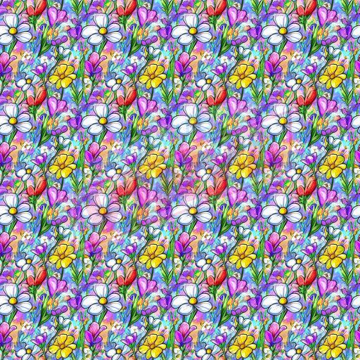 Printed Vinyl - Bloom Watercolor | Printed Vinyl from The Glitter Guy