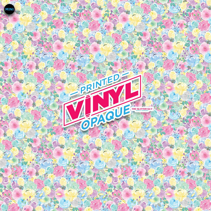 Printed Vinyl - Blooming Pastels | from The Glitter Guy