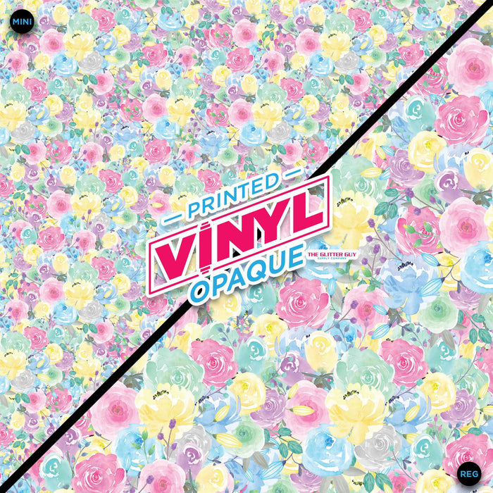 Printed Vinyl - Blooming Pastels | from The Glitter Guy