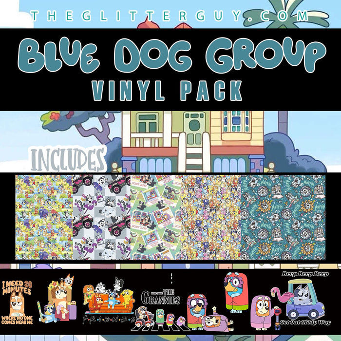 Printed Vinyl - Blue Dog Group | Printed Vinyl from The Glitter Guy