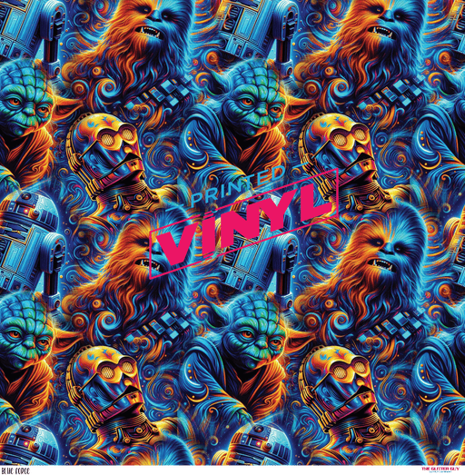 Printed Vinyl - Blue Force | Printed Vinyl from The Glitter Guy