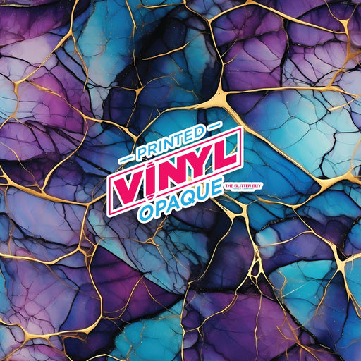 Printed Vinyl - Blurple Marble | Printed Vinyl from The Glitter Guy