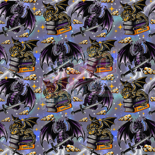 Printed Vinyl - Book Dragons | Printed Vinyl from The Glitter Guy