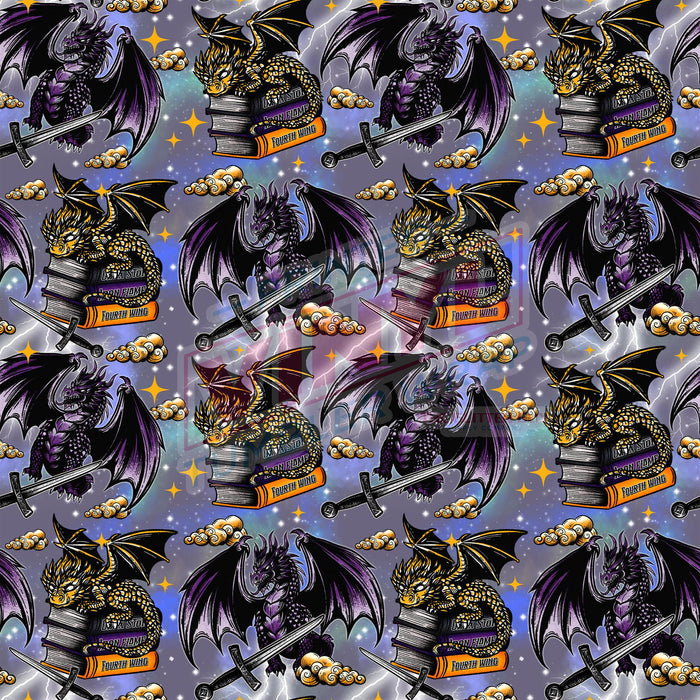 Printed Vinyl - Book Dragons | Printed Vinyl from The Glitter Guy