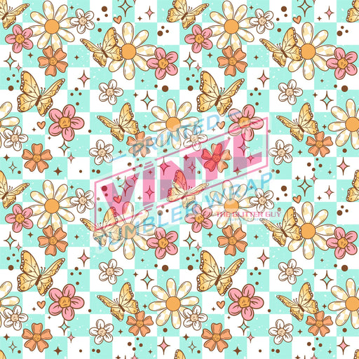 Printed Vinyl - Butterfly Floral Mini | from The Glitter Guy