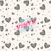 Printed Vinyl - Checkered Hearts | from The Glitter Guy