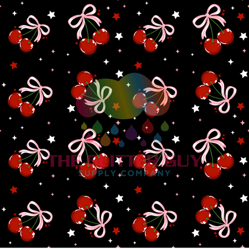 Printed Vinyl - Cherry Coquette | Printed Vinyl from The Glitter Guy