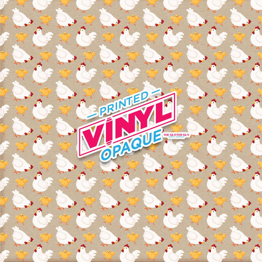 Printed Vinyl - Chicken And Chicks | Printed Vinyl from The Glitter Guy