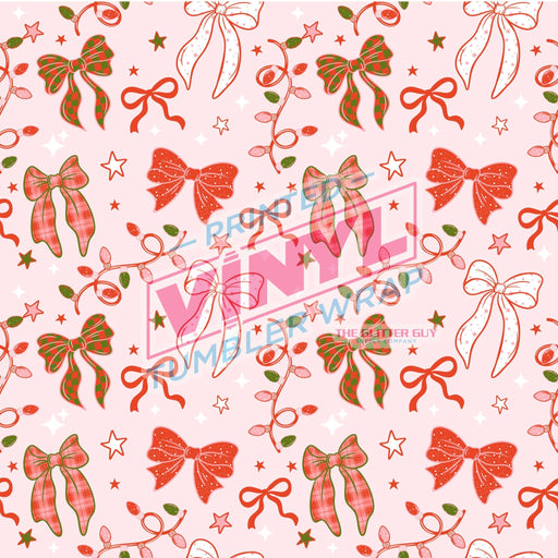 Printed Vinyl - Christmas Bows | Printed Vinyl from The Glitter Guy