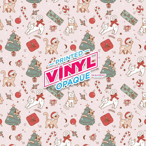 Printed Vinyl - Christmas Cats | Printed Vinyl from The Glitter Guy