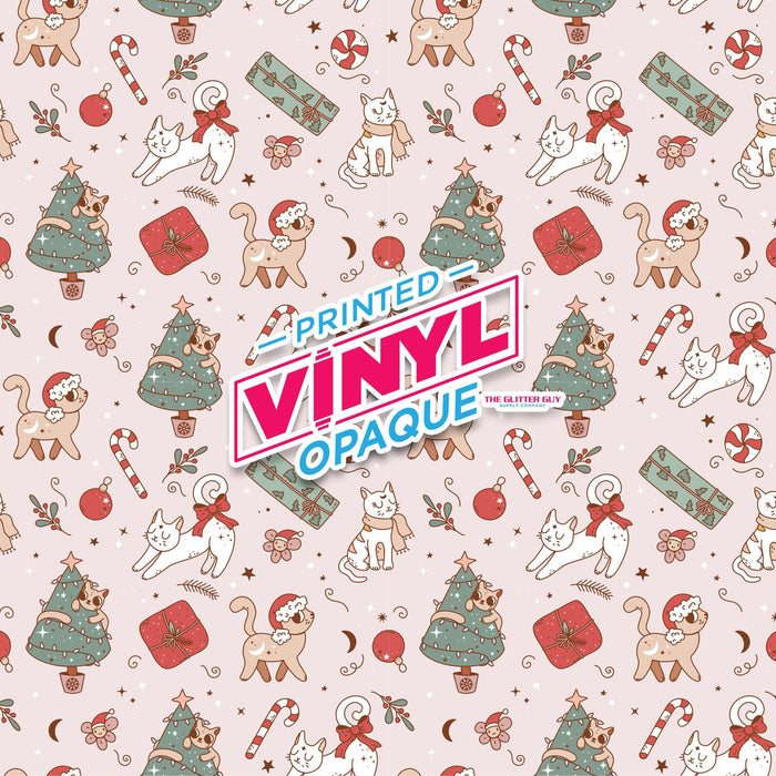 Printed Vinyl - Christmas Cats | Printed Vinyl from The Glitter Guy