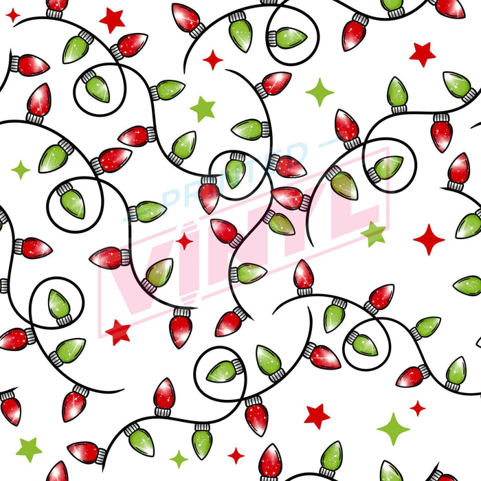 Printed Vinyl - Christmas Lights | Printed Vinyl from The Glitter Guy
