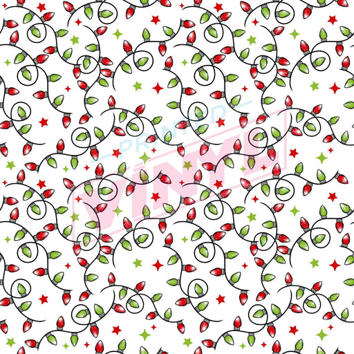 Printed Vinyl - Christmas Lights | Printed Vinyl from The Glitter Guy
