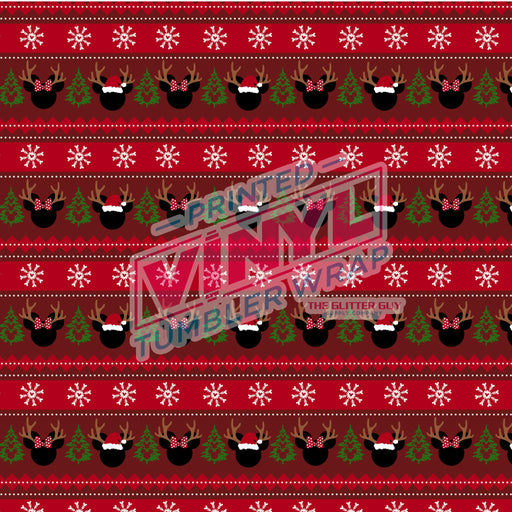 Printed Vinyl - Christmas Mouse Sweater | Printed Vinyl from The Glitter Guy