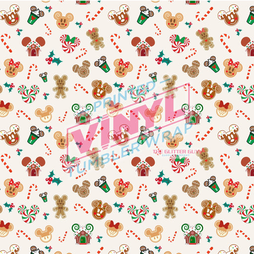 Printed Vinyl - Christmas Mouse Sweets | Printed Vinyl from The Glitter Guy