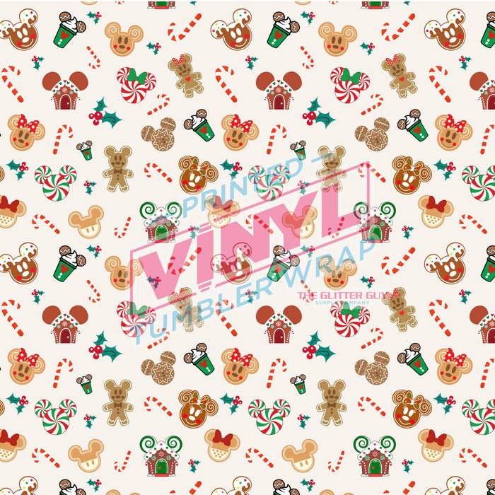 Printed Vinyl - Christmas Mouse Sweets | Printed Vinyl from The Glitter Guy