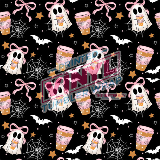Printed Vinyl - Coffee Bow Ghosts | Printed Vinyl from The Glitter Guy