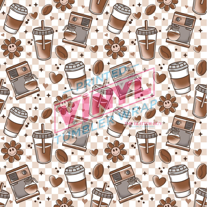 Printed Vinyl - Coffee Shop | Printed Vinyl from The Glitter Guy