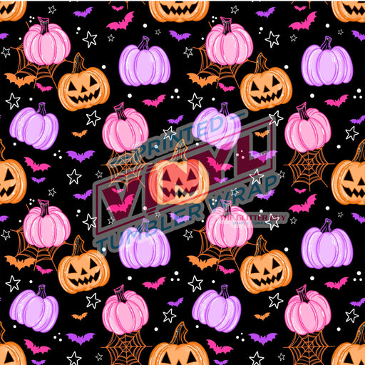 Printed Vinyl - Colorful Pumpkins | Printed Vinyl from The Glitter Guy