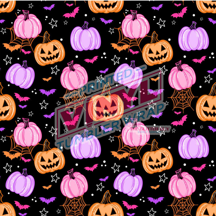 Printed Vinyl - Colorful Pumpkins | Printed Vinyl from The Glitter Guy
