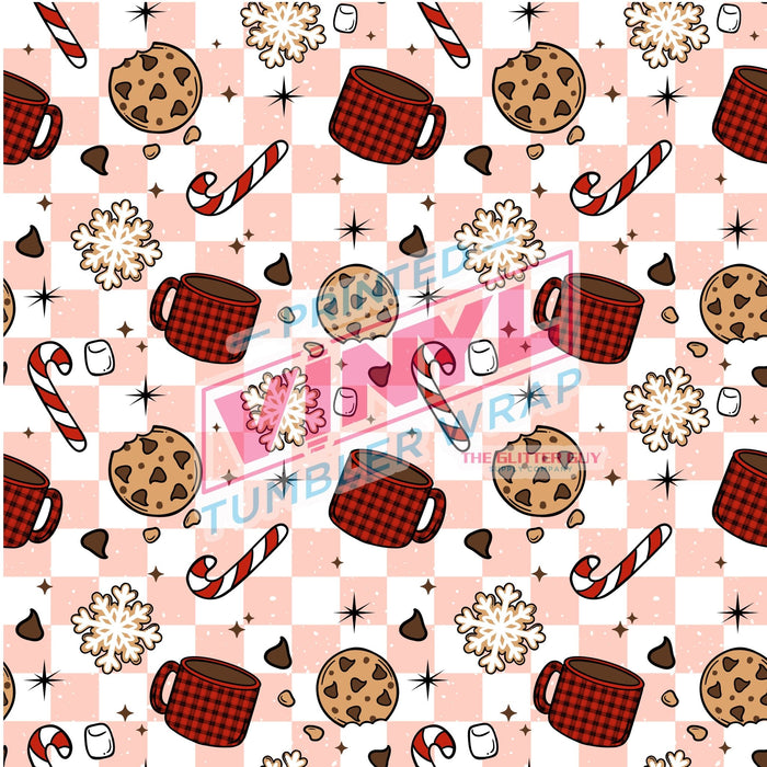 Printed Vinyl - Cookies & Cocoa | Printed Vinyl from The Glitter Guy